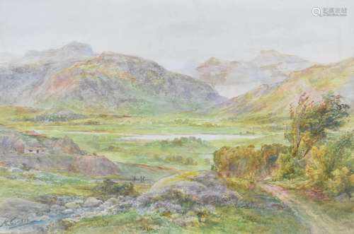 Malcolm Crosse (early 20thC) watercolour Little Langdale, La...