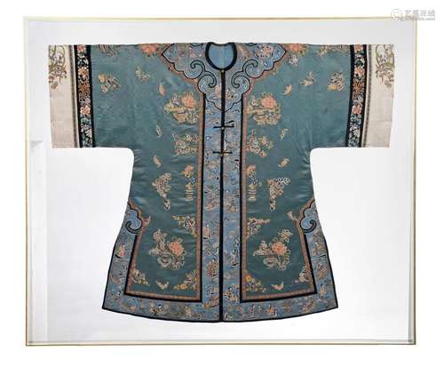 Chinese Court Robe in Lucite Case