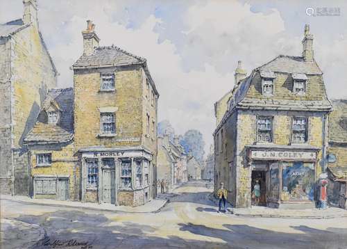 Wilfrid R Wood (1888-1976) watercolour of Welland Road and H...