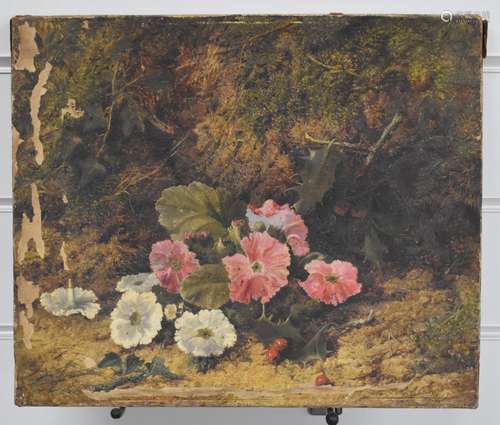 George Clare (1830-1900) oil on canvas still life study of f...