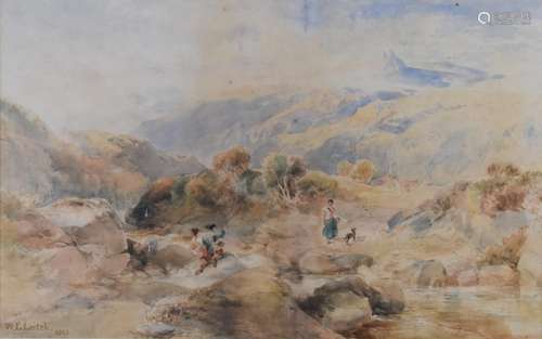 William Leighton Leitch (1804-1885) watercolour landscape an...