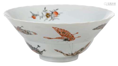 Chinese Porcelain Butterfly Bowl