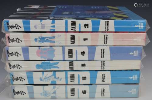 Akira volumes 1-6 by Katsuhiro Otomo published by Dark Horse...