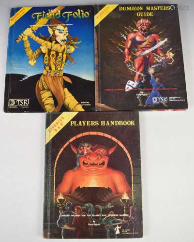 Three Advanced Dungeons & Dragons Rule Books comprising ...