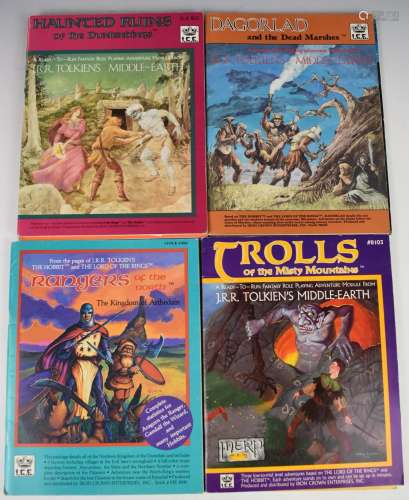 Ten Fantasy Role Playing rule books and modules based upon J...