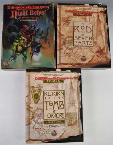 Three Advanced Dungeons & Dragons campaign settings comp...