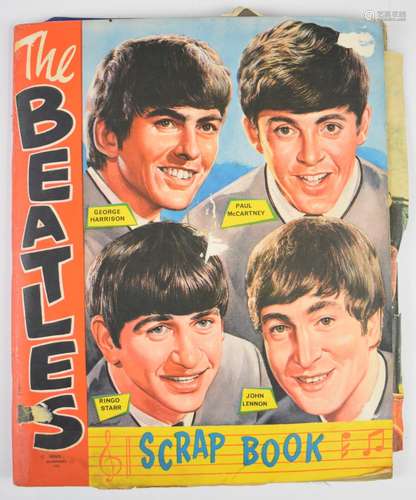 Beatles NEMS scrapbook with colour magazine poster pages and...