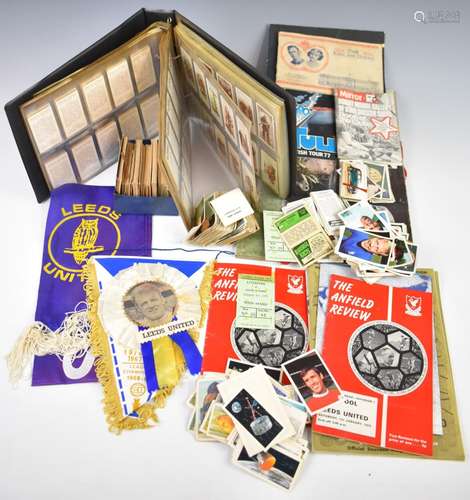 Football programmes, tickets, cards, rosettes and ephemera c...