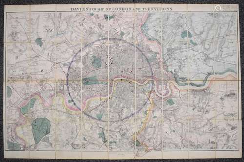 Daviess Map of London and its Environs, on a scale of 2 inch...