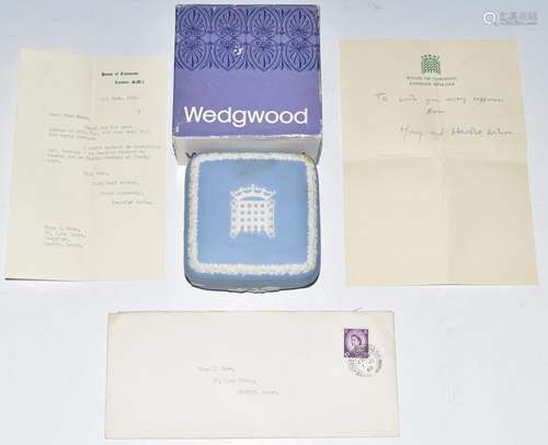 Two signed Harold Wilson letters on House of Commons notepap...