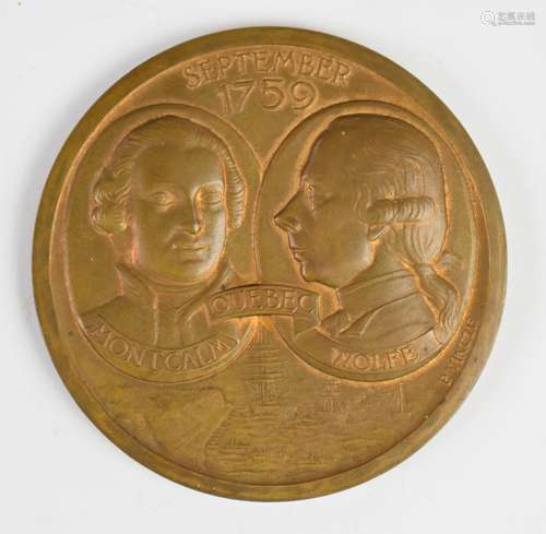 Canada 1759-1959 bronze commemorative medallion designed by ...