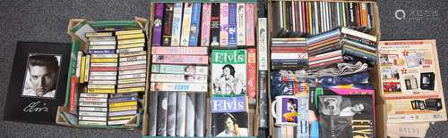 Elvis Presley - A collection of CDs, cassettes, videos and m...