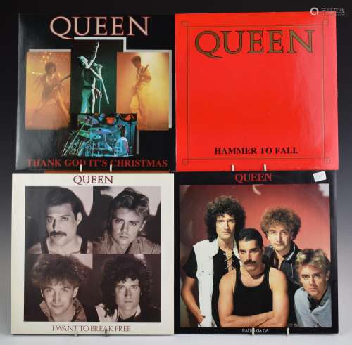 Queen - 7 twelve inch singles comprising Radio GaGa, I Want ...