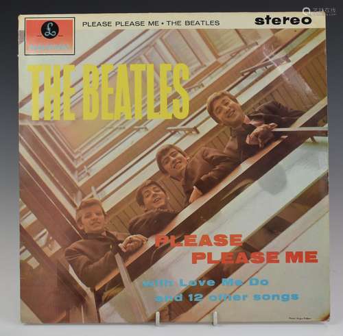 The Beatles - Please Please Me (PMC 1202) black and gold lab...