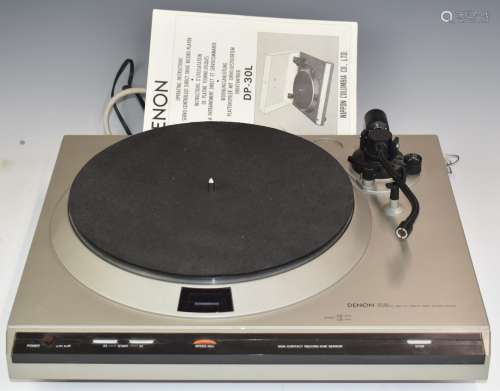 Denon DP-30L turntable, with instructions.