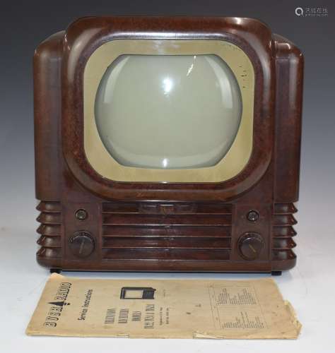 Bush Radio Type 22 Television Receiver in brown Bakelite cas...