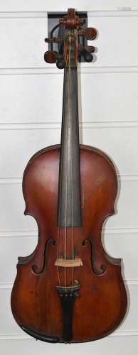 German two piece back violinlabelled Jacobus Stainer, in Abs...