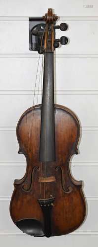 A two piece back violin by Charles Goddard, Gloucester, 1842...