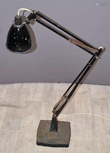 Herbert Terry Anglepoise lamp with black stepped base