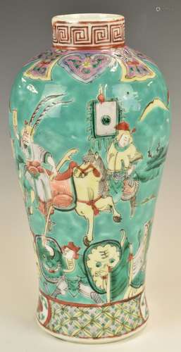 Chinese 19th / 20thCvase decorated with a court scene / sold...