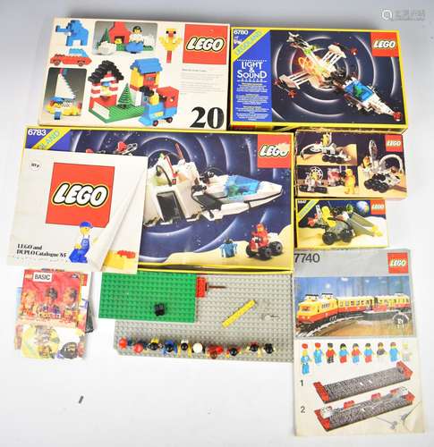 Four Lego Light & Sound System sets comprising 6783 Sona...