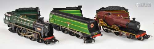 Three Hornby 00 gauge model railway steam locomotives compri...