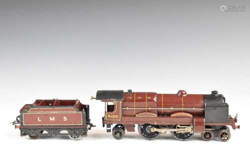 Hornby 0 gauge clockwork LMS 4-4-2 locomotive and tender Roy...