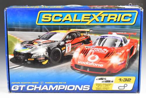 Scalextric GT Champions model slot car racing set, C1207, in...