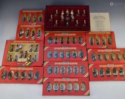 Twelve Britains metal model figure sets to include Special L...