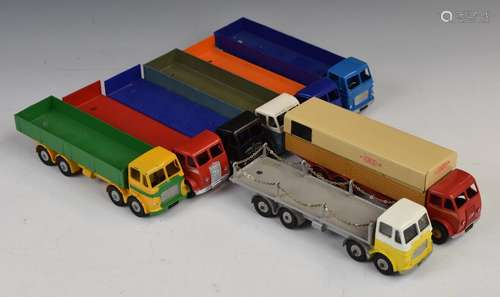 Eight Dinky Supertoys diecast model commercial vehicles comp...