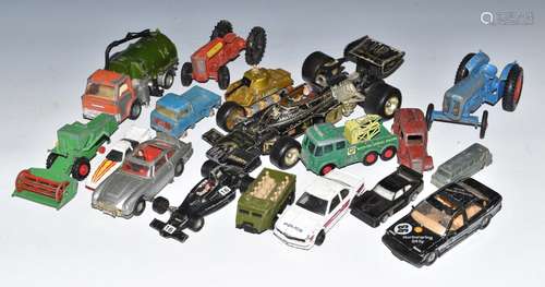 Seventeen Corgi, Dinky, Matchbox and similar diecast model v...