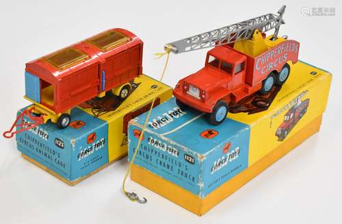 Two Corgi Major Toys diecast model Chipperfields Circus vehi...