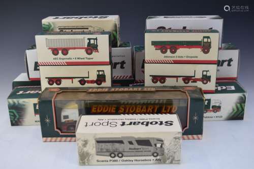Fourteen Eddie Stobart Ltd diecast model lorries comprising ...