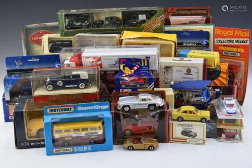 A collection of Corgi, Onyx, Matchbox and similar diecast mo...