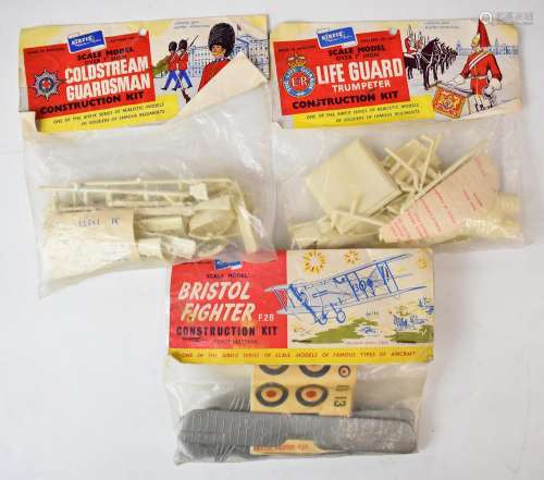 Three vintage Airfix 1:72 scale model kits comprising Bristo...