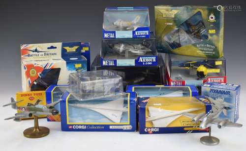A collection of Corgi and similar diecast aircraft, most in ...