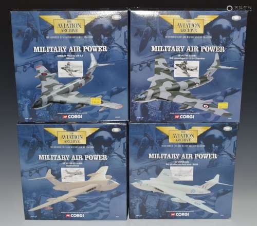 Four Corgi The Aviation Archive 1:144 scale diecast model ai...