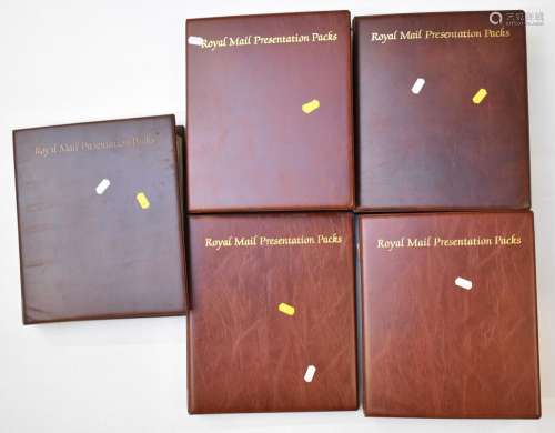 A collection of GB presentation packs in five folders to yea...