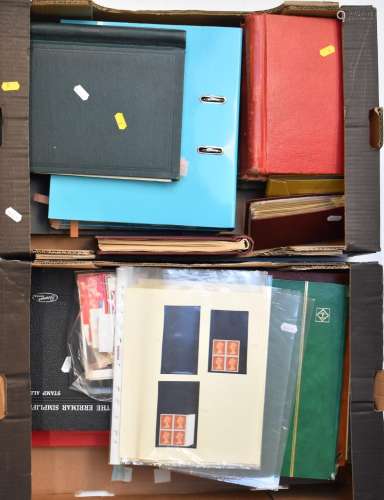 GB mint and used stamp collection in albums and folders, min...