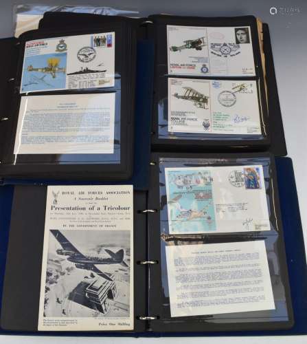 Three folders of RAF related covers, some signed