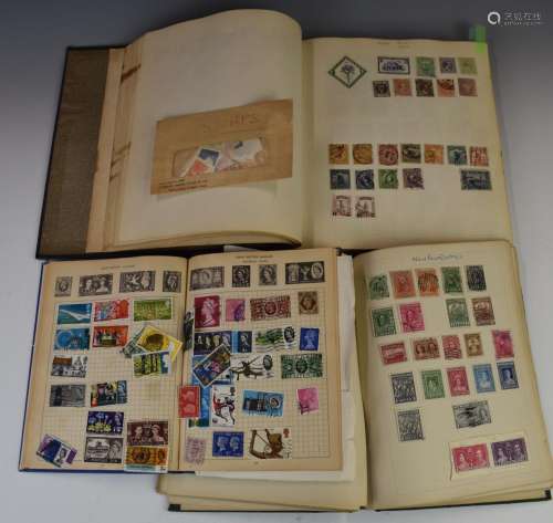 GB and world stamp collection in three albums from early iss...