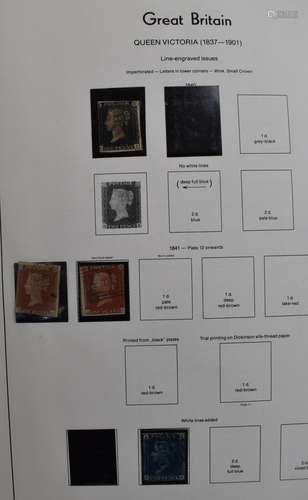 A used GB stamps collection from Queen Victoria to Queen Eli...