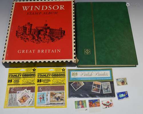 The Windsor GB stamp album from 1840 1d black and 2d blue to...