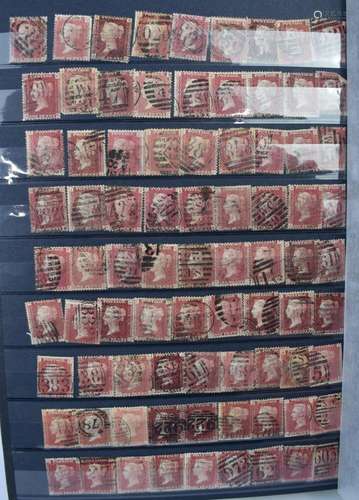 Stockbook containing a large accumulation of GB penny reds 1...