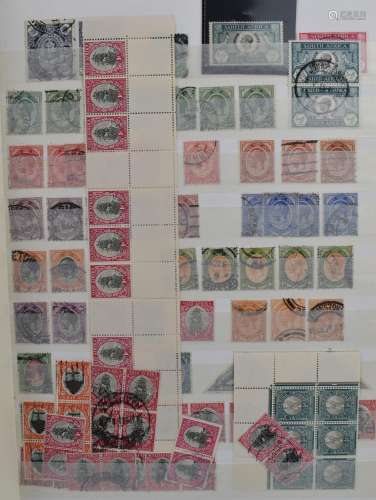 A large accumulation of South Africa stamps from early issue...