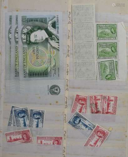 GB Commonwealth stamp collection in a burgundy SG Senator al...