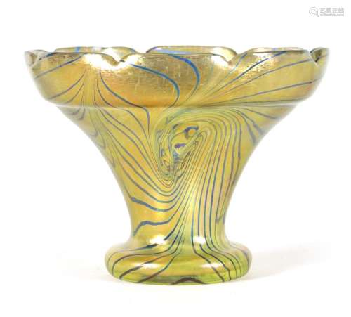 AN EARLY 20TH-CENTURY IRIDESCENT GLASS FRITZ HECKERT 'CH...