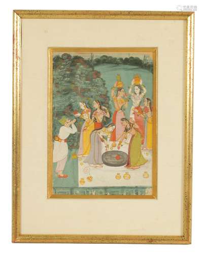 A LATE 18TH/EARLY 19TH CENTURY INDIAN MINIATURE