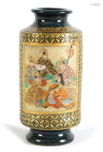 A JAPANESE MEIJI PERIOD MINIATURE SATSUMA VASE ATTRIBUTED TO...