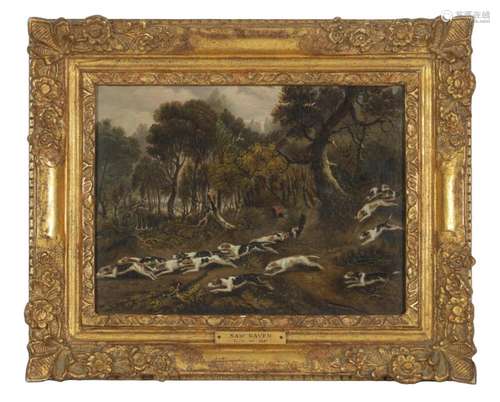 SAM RAVEN (1775-1847) AN EARLY 19TH CENTURY OIL ON PANEL